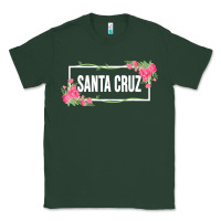 Sports Green santa c.r.u.z cali  floral hibiscus flower Classic Tee - artisFamous