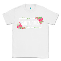 White santa c.r.u.z cali  floral hibiscus flower Classic Tee - artisFamous
