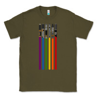 Army Green rainbow lightsaber Classic Tee - artisFamous
