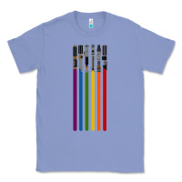 Colony Blue rainbow lightsaber Classic Tee - artisFamous