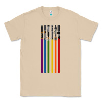 Mushroom rainbow lightsaber Classic Tee - artisFamous