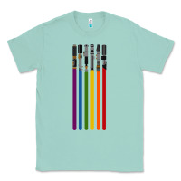 Seafoam rainbow lightsaber Classic Tee - artisFamous