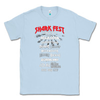 Dusty Blue shark fest Classic Tee - artisFamous