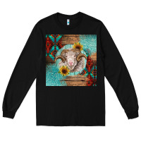 Black western merino Long Sleeve Tee - BarkalooDesign