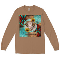 Toasted Coconut western merino Long Sleeve Tee - BarkalooDesign