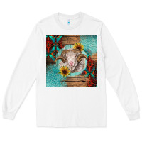 White western merino Long Sleeve Tee - BarkalooDesign
