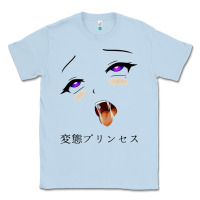 Dusty Blue ahegao face girl Classic Tee - artisFamous