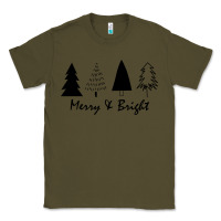 Army Green merry and bright Classic Tee - artisFamous