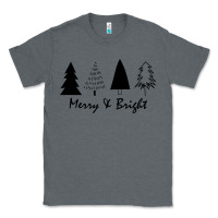 Charcoal Heather merry and bright Classic Tee - artisFamous