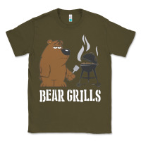 Army Green Bear Grills Grylls Classic Tee - artisFamous