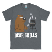 Charcoal Heather Bear Grills Grylls Classic Tee - artisFamous
