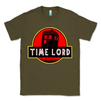 Army Green dr who park time lord Classic Tee - artisFamous