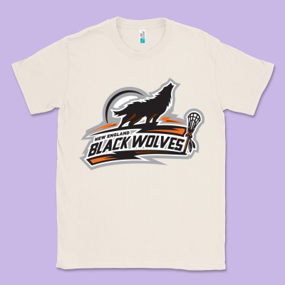 New England Black Wolves Classic Tee Designed By Artisfamous
