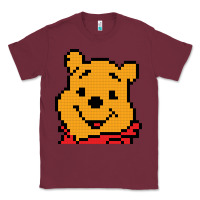Burgundy pooh Classic Tee - artisFamous
