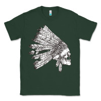 Sports Green american indian Classic Tee - artisFamous