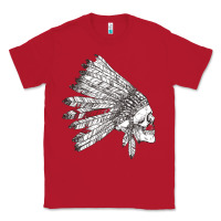 Red american indian Classic Tee - artisFamous