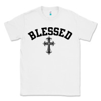 White blessed christian christianity Classic Tee - artisFamous