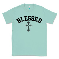 Seafoam blessed christian christianity Classic Tee - artisFamous