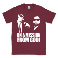 Burgundy blues brothers belushi Classic Tee - artisFamous