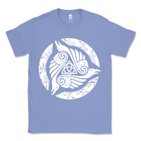 Colony Blue celtic trinity knot crow spiritual mandala Classic Tee - artisFamous