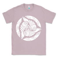 Lilac celtic trinity knot crow spiritual mandala Classic Tee - artisFamous