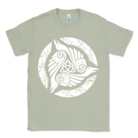 Matcha celtic trinity knot crow spiritual mandala Classic Tee - artisFamous