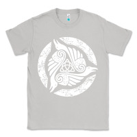 Moon Dust celtic trinity knot crow spiritual mandala Classic Tee - artisFamous