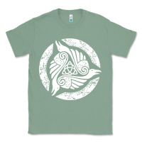 Sage celtic trinity knot crow spiritual mandala Classic Tee - artisFamous
