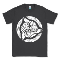 Smoke celtic trinity knot crow spiritual mandala Classic Tee - artisFamous