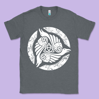Celtic Trinity Knot Crow Spiritual Mandala Classic Tee Designed By Artisfamous