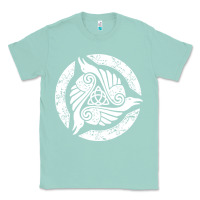Seafoam celtic trinity knot crow spiritual mandala Classic Tee - artisFamous