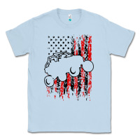 Dusty Blue usa utv rzr racing Classic Tee - artisFamous