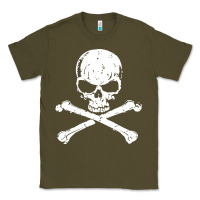 Army Green pirates adults pirates skull crossbones beard Classic Tee - artisFamous