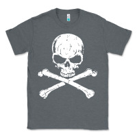 Charcoal Heather pirates adults pirates skull crossbones beard Classic Tee - artisFamous