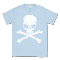 Dusty Blue pirates adults pirates skull crossbones beard Classic Tee - artisFamous