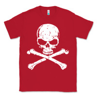 Red pirates adults pirates skull crossbones beard Classic Tee - artisFamous