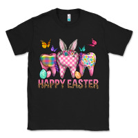 Black Happy Easter Dental And Egg Classic Tee - BundleAndBundleShop
