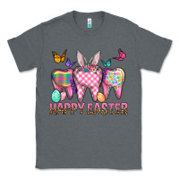 Charcoal Heather Happy Easter Dental And Egg Classic Tee - BundleAndBundleShop