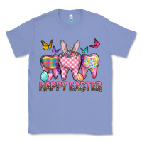 Colony Blue Happy Easter Dental And Egg Classic Tee - BundleAndBundleShop