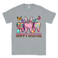 Heather Grey Happy Easter Dental And Egg Classic Tee - BundleAndBundleShop