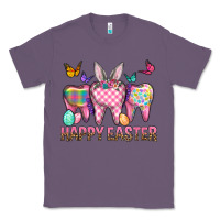 Lavender Happy Easter Dental And Egg Classic Tee - BundleAndBundleShop