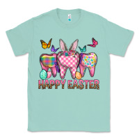 Seafoam Happy Easter Dental And Egg Classic Tee - BundleAndBundleShop