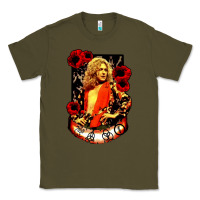 Army Green vintage image robert plant Classic Tee - artisFamous
