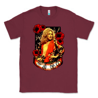 Burgundy vintage image robert plant Classic Tee - artisFamous