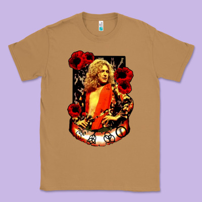 Vintage Image Robert Plant Classic Tee Designed By Artisfamous