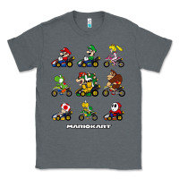 Charcoal Heather mariokart Classic Tee - artisFamous