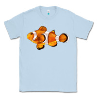 Dusty Blue clown fish side Classic Tee - BarkalooDesign