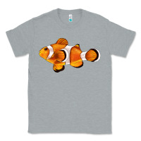 Heather Grey clown fish side Classic Tee - BarkalooDesign