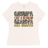 Bone grumpa like a regular grandpa only grumpier Ladies Tee - Artiststas