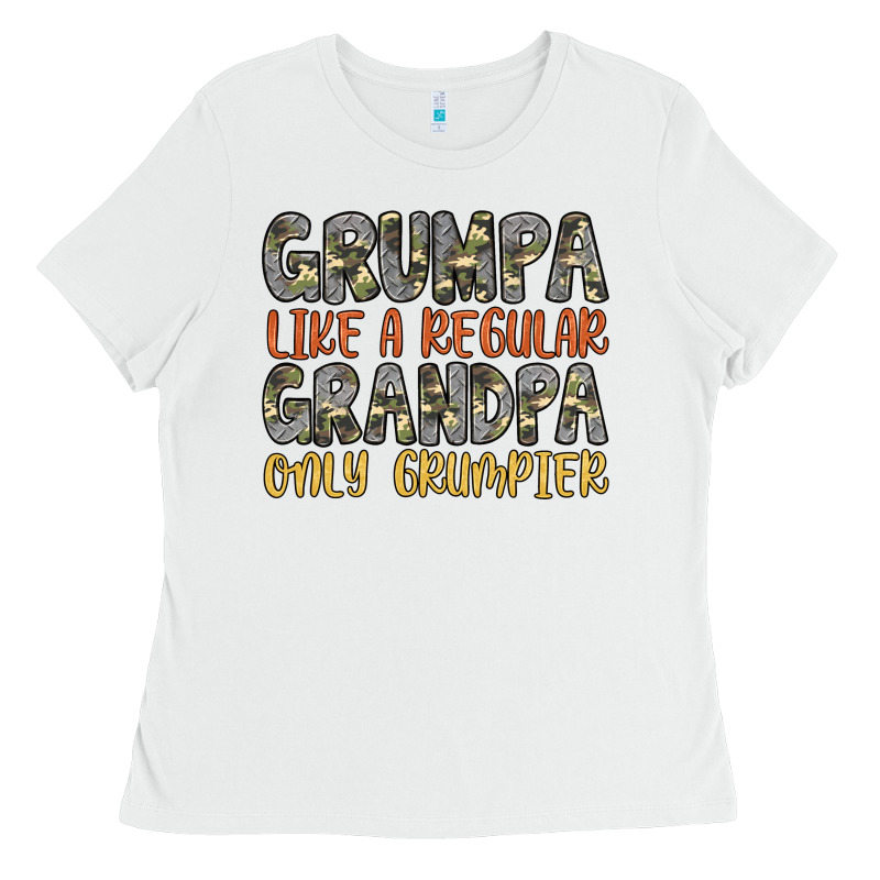 Grumpa Like A Regular Grandpa Only Grumpier Ladies Tee by Artiststas | Teevron